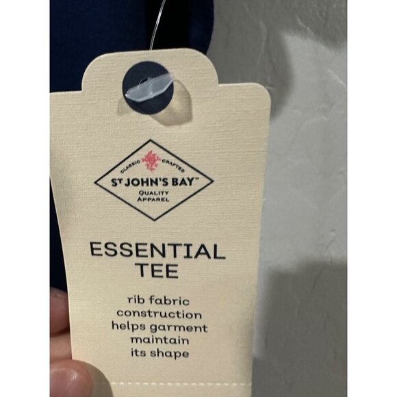 St. Johns Bay Petite Crew-Neck Essential Tee L short Sleeve NWT - Picture 5 of 5